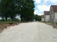 Début des travaux d'espaces publics - terrassement des voies - 18 juin 2012