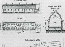 Détail des plan d'époque - rue Ranchot - Hôpital Militaire Baudens